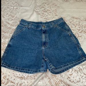 Vintage 1980s Lee Riders Riveted  Denim Jean Shorts